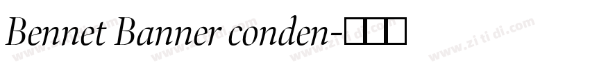 Bennet Banner conden字体转换